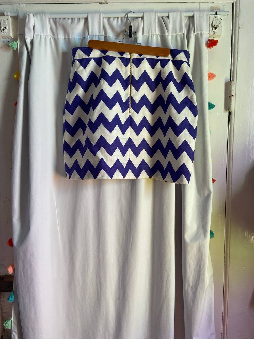 kate spade dark purple and White chevron Mini Skirt - Picture 2 of 4